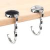 Foldable Hangbag Hook Crystal Alloy Round Shape Table Hook Desk Hanger Purse Bag Hook Holder for Hanging