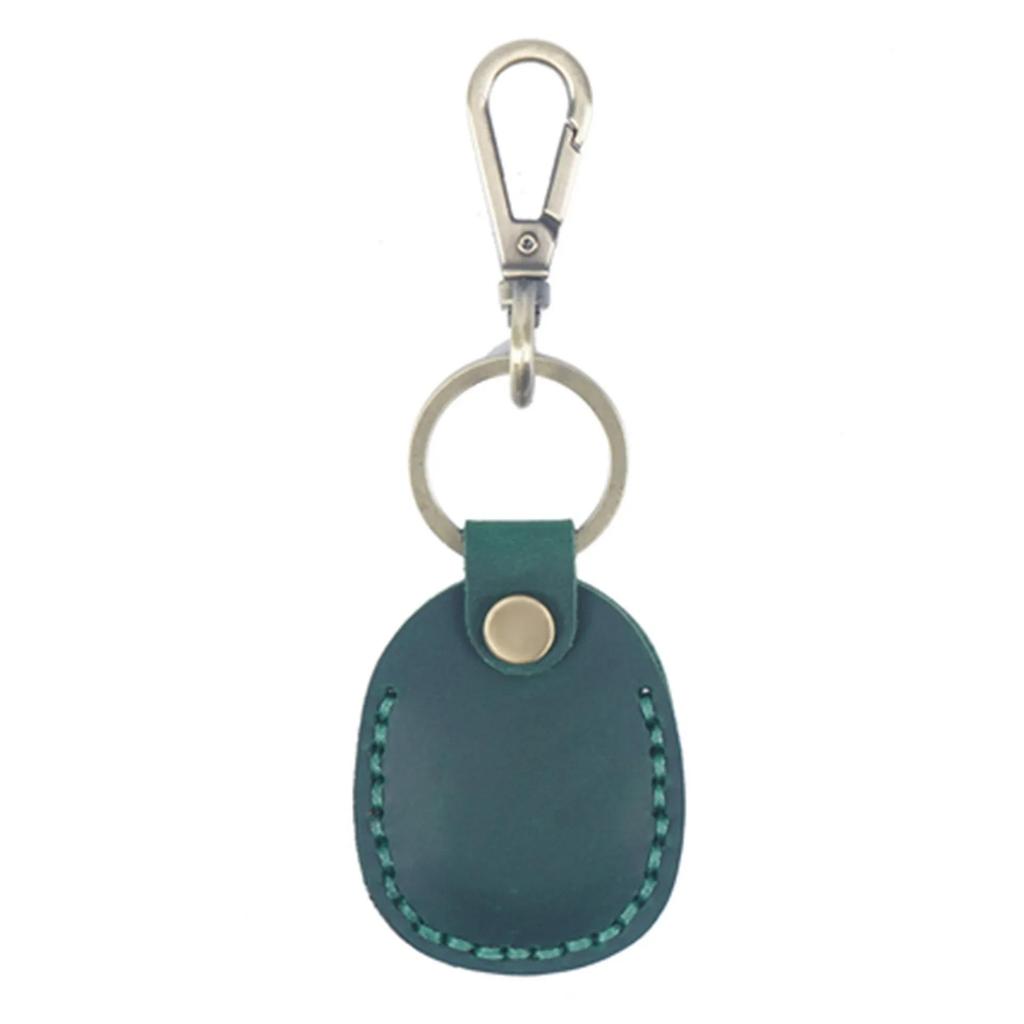Retro Cattle Pickup Anti-lost Protective Keychain Custom Name Leather Keyring for RFID Access Card Cove Bag Key Chain Ring Gift