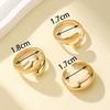 Hip hop style liquid design niche water drop ring alloy ring unisex non-fading personalized jewelry