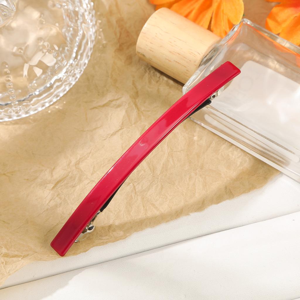 AWAYTR Retro Amber Bow Duckbill Hairpin Brown Acrylic Hair Clips Valentine Headwear Girl Hair Accessories Festival Gift