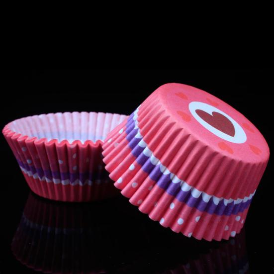 100 Stück schöne Backförmchen Cupcake Kuchen Liner Halter Muffin Dessert Küche Dekor