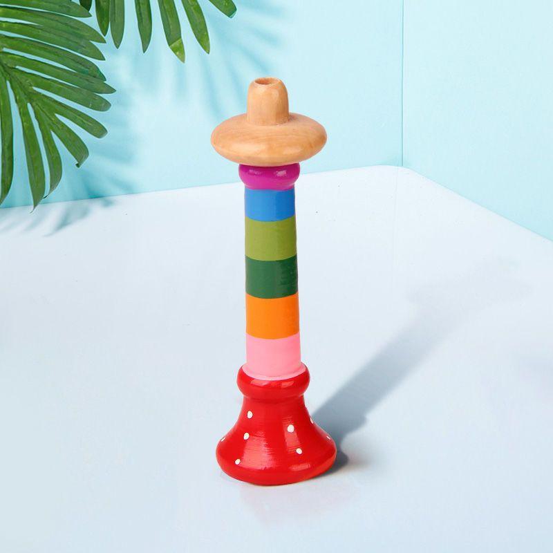 Baby Rattle Toy Baby's Rattle Grasping Wooden Handbell for Baby's Attention Attracting