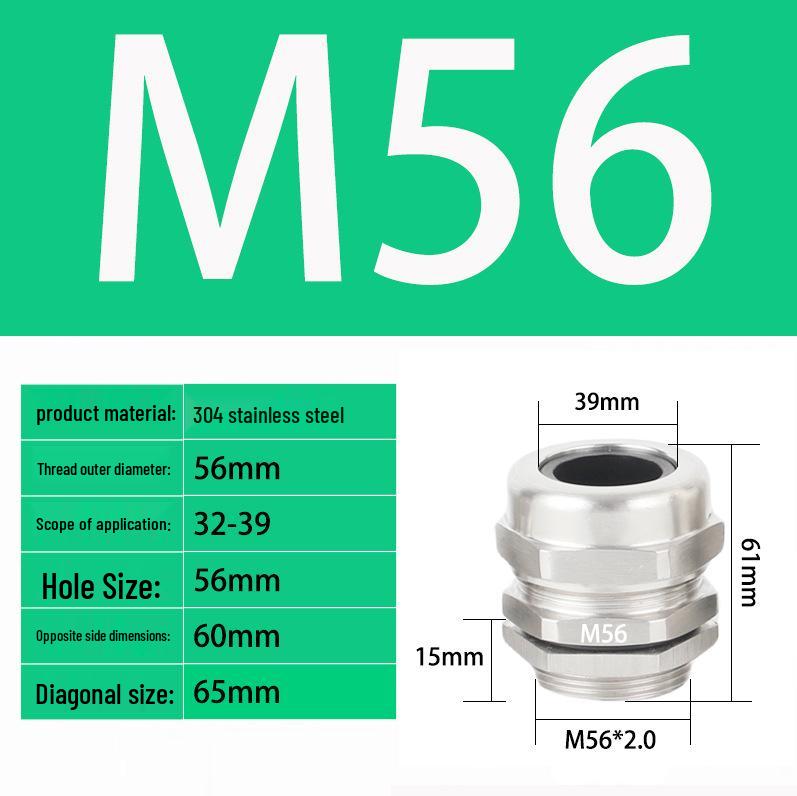 M Series Waterproof Stainless Steel Explosion-Proof Cable Gland and Sealing Connector
