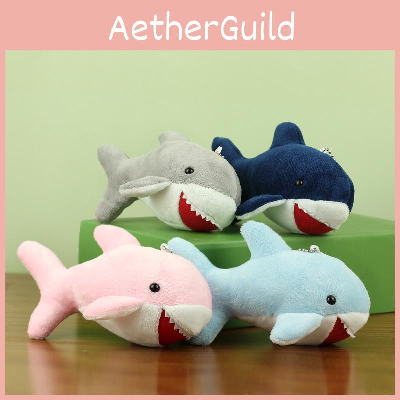 Entzückender Plüschhai-Schlüsselanhänger Liebliches Hai-Plüschtier für Kinder Rucksack-Accessoire