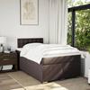 Maison Exclusive - Sommier à lattes de lit et matelas marron foncé 120x190cm tissu