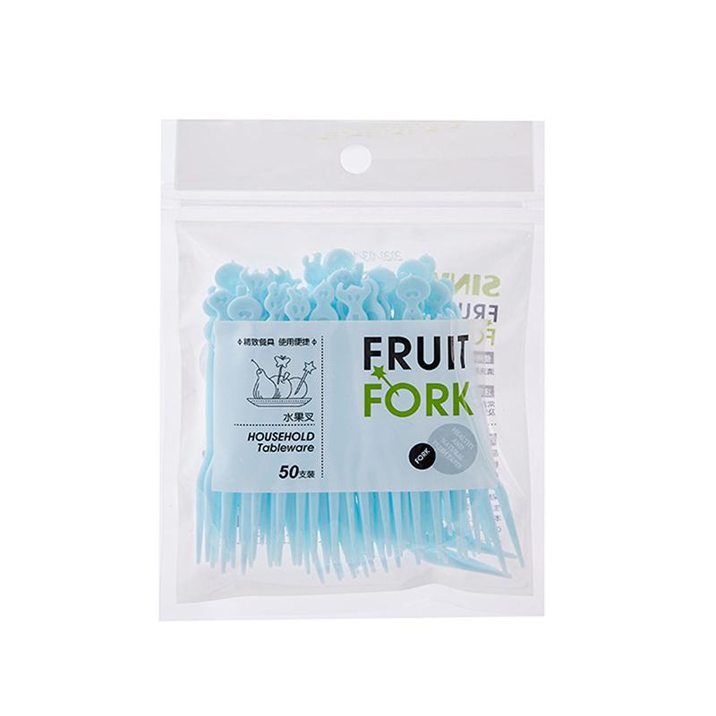 50 Pcs Mini Kids Food Fruit Picks Forks Lunch Box Accessory Decor Tool