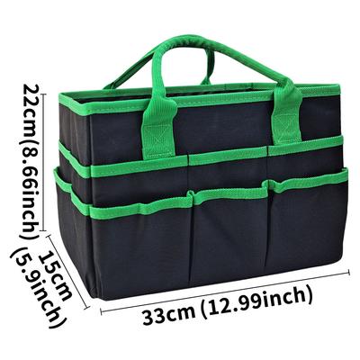 Art Supply Storage Organizer Caddy Tote Bag With Pockets for Scrapbook Organization, DIY Crafts Supplies Carrier for Tool