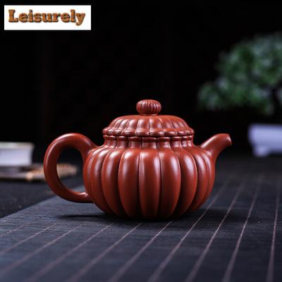 290 ml chinesische Yixing-Teekanne, Zisha-Teekanne, handgefertigter Wasserkocher, Trinkgeschirr aus violettem Ton, Dahongpao-Schlamm, individuelles chinesisches Kung-Fu-Teeset