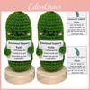 Unique Handmade Knitted Gift Set With Funny Cucumber And Potato Expressions