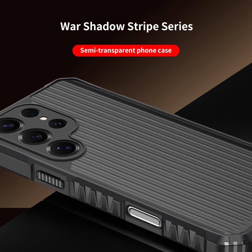 KEYSION Wytrzymałe, odporne na wstrząsy etui na telefon Samsung S23 S24 S25 Ultra Silikon+PC Półprzezroczysta matowa osłona dla Galaxy S25 S21 FE