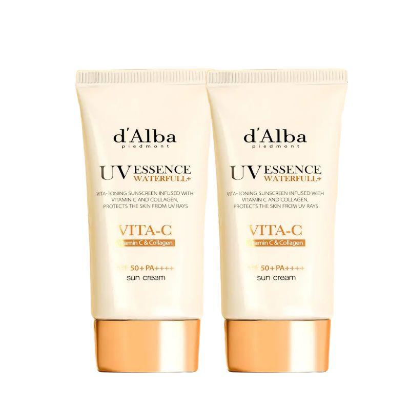 

d Alba Vita Capsule Anti-Aging Sun Cream 1+1 Set Photoaging Care Brightening Vitamin Capsule SPF50+ PA++++ 50ml x 2