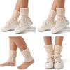 Women's Short Knitted Leg Warmers Acrylic Boot Cuffs for Superior Warmth Comfort Elastic Fit Ideal for Winter Activities