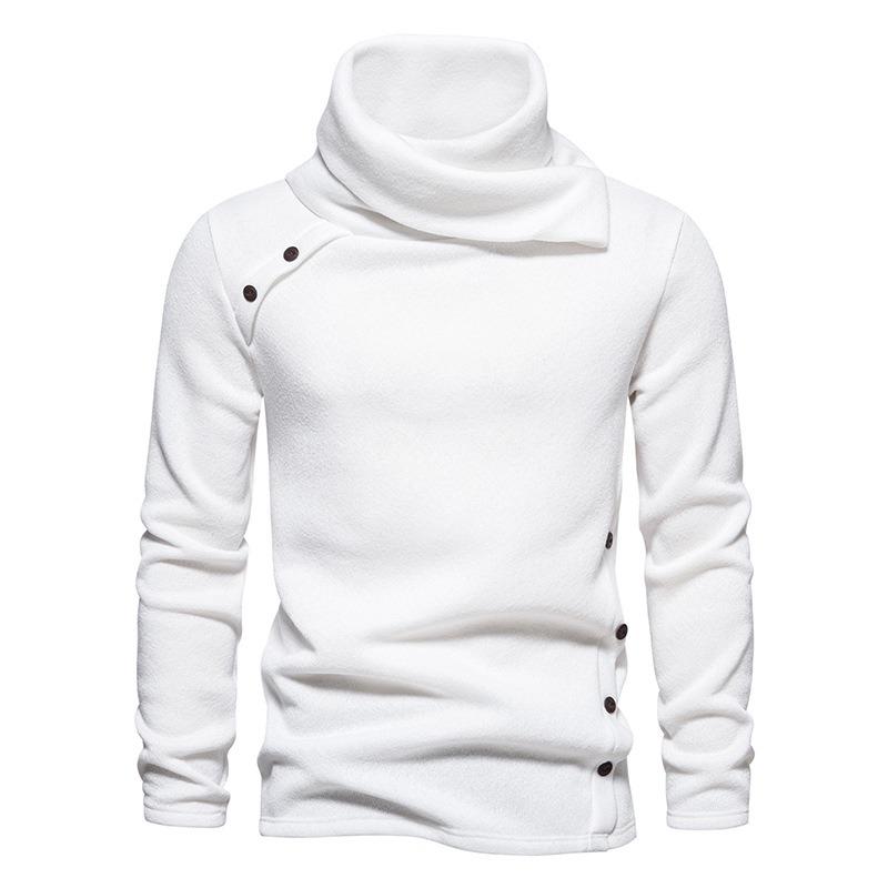 Men S Mock Turtleneck Knit Sweater Casual Solid Long Sleeve