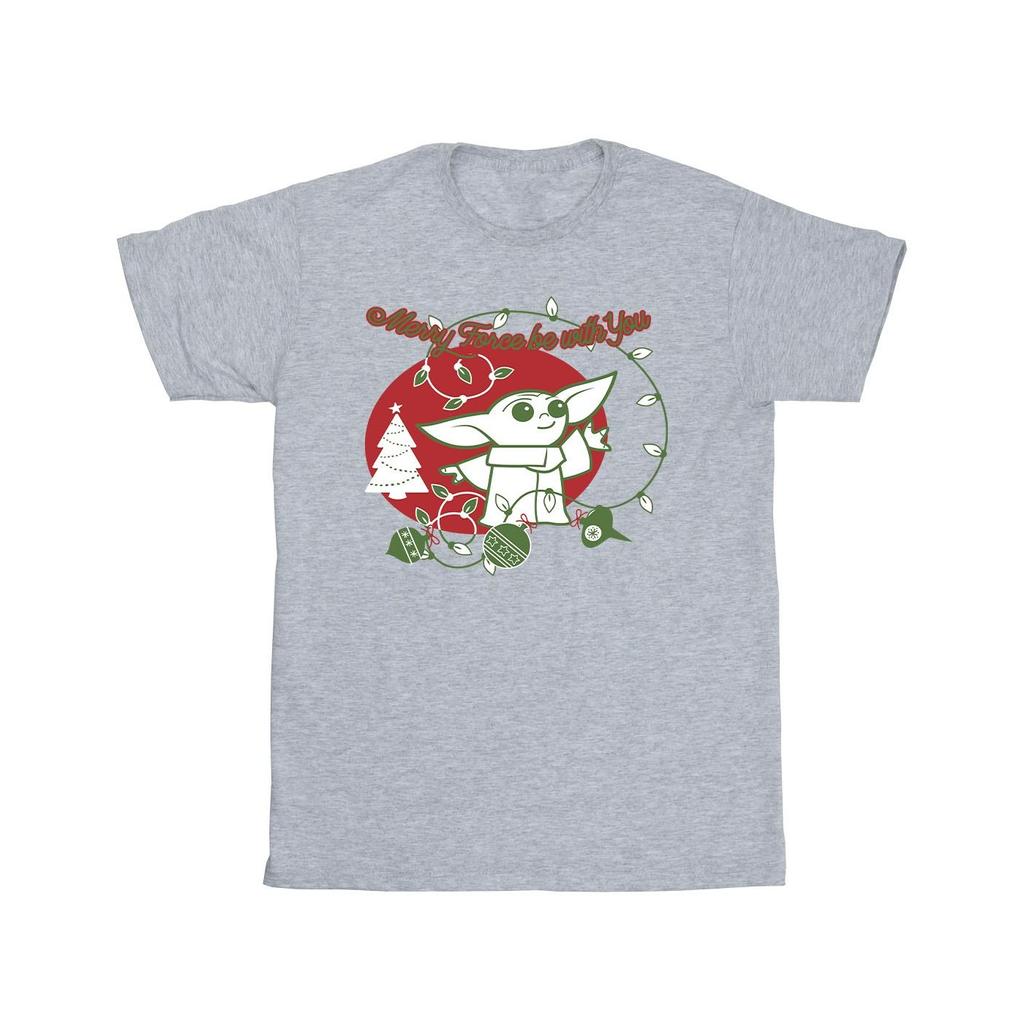 Star Wars The Mandalorian Mens Baby Yoda Force Be With You T-Shirt