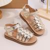 Girls' Closed-Toe Sandals Soft-Sole Princess Shoes for Toddlers & Baby Girls Casual Kids Shoes Vintage Children's Shoes