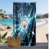 Πετσέτα Παραλίας Manchester City Με Σχέδιο Γρήγορου Στεγνώματος Μαλακή Πετσέτα Φορητό Μεγάλο Ορθογώνιο Κάλυμμα Παραλίας για Ταξίδι Πισίνα