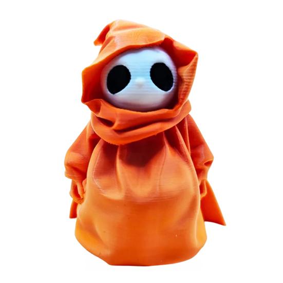 Grim Reaper Duck Statue 3D Printed Halloween Caped Ghost Duck Collectible Figurine for Halloween Home Office Desktop Decor