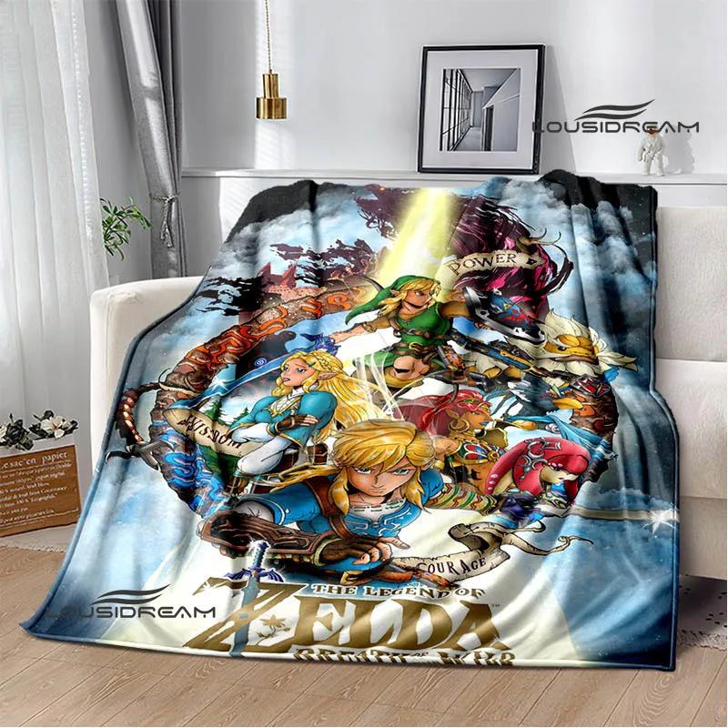 Manta Cartoon 3D Z-Zeldas Mantas de Flanela Quentes Manta Macia e Confortável Mantas para Casa e Viagem forros de cama Presente de Aniversário