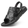 All-cowhide Sandals Men's Genuine Leather Summer Wear 2025 New Trendy Beach Casual Non-slip Dual-purpose Cool Slippers