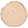 Natural Wood   Unfinished Wood Circles Ornaments Irregular Wood   with Bark