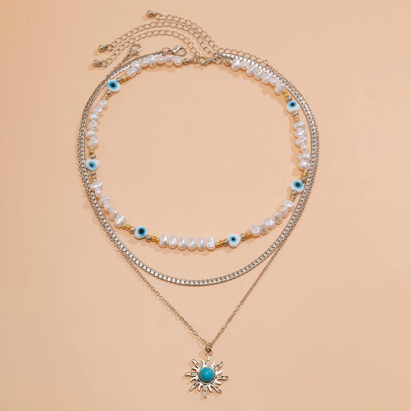 Fashion Trendy Jewelry Fashion Stylish Niche Design Retro Baroque Shell Starfish Necklace Clavicle Chain