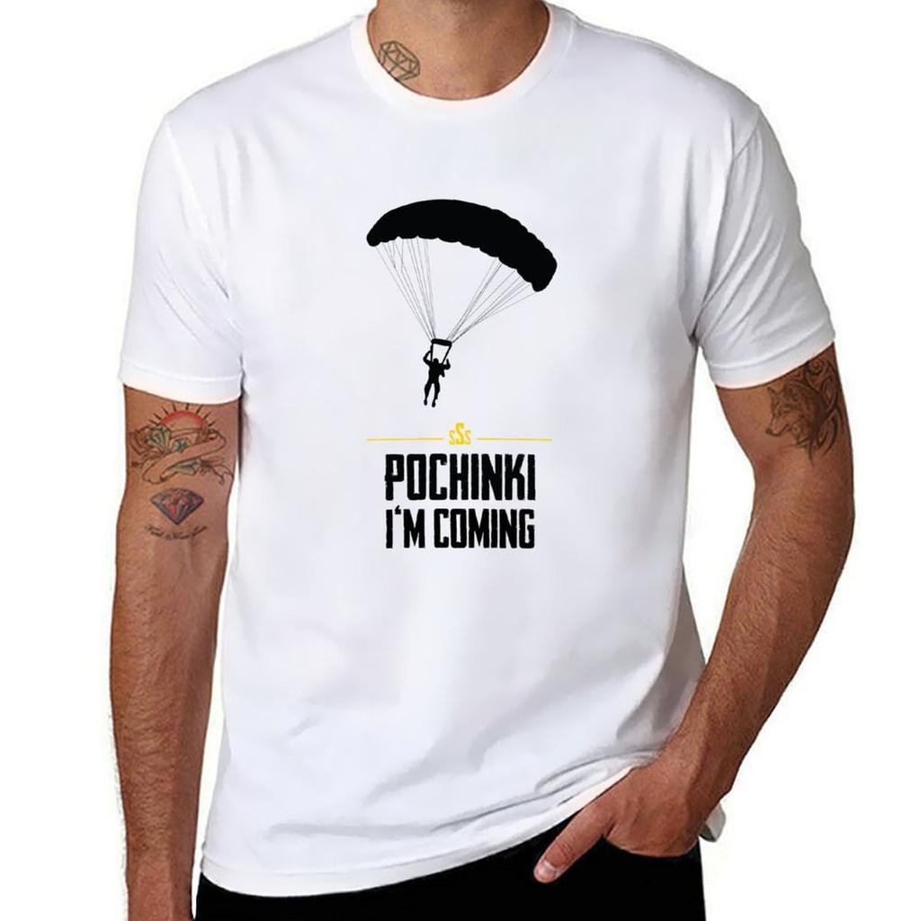 Pubg Pochinki Im Coming Tshirt Large Size Casual Short Sleeve Top