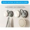 3Pieces Suction Cup Clip Portable Accessory for Secure Hanging in Bathrooms and Kitchens Clear Designs Hook Holders