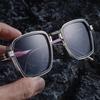 JYL TS Men's Retro Square - Metal-Temple Punk-Style Sunglasses WF-5G341