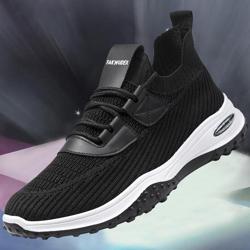 Fliegende gewebte Mesh atmungsaktive Sneaker neue Herren leichte weichsohlige Freizeitschuhe Dad-Schuhe Outdoor Laufschuhe