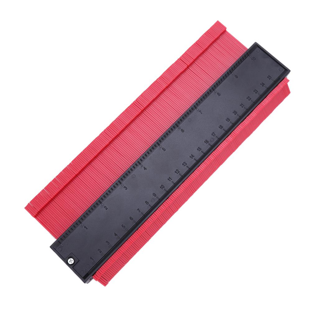 Plastic Irregular Shaper Ruler Gauge Duplicator Scale Strong Toughness Wooden Portable Template Curvature Scale