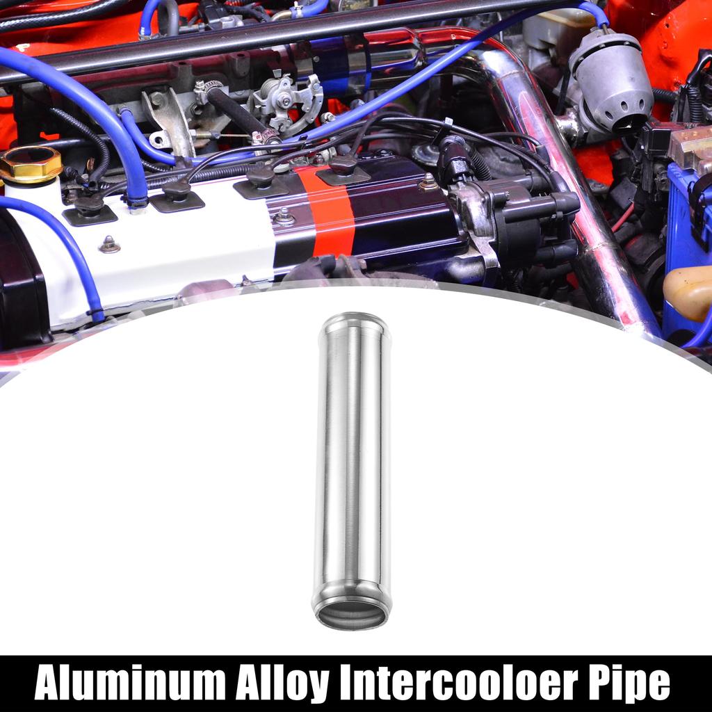 ACROPIX 35mm 1.35" OD 6" 152mm Length Universal Car Aluminum Alloy Intercooler Pipe Straight Air Intake Tube - 2 Pcs
