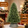 Luxury PE Christmas Tree - Eco-Friendly Five-Prong Design for Home, Hotel, and Mall Decoration