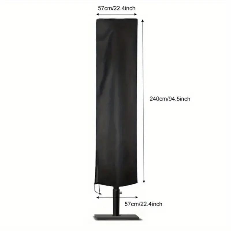 Outdoor Umbrella Cover, Oxford Cloth Waterproof UV Courtyard Umbrella Cover, Garden Terrace Cantilever Umbrella Rain Cover
