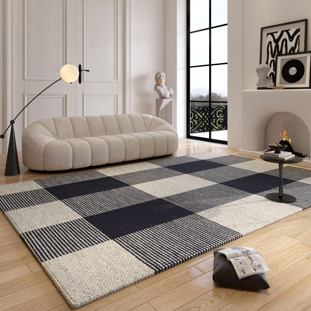 Light Luxury Geometric Large Carpets for Living Room Modern Decoration Home Bedroom Rug Soft Non-slip Coffee Tables Mat