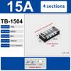 1Pcs Dual Row Barrier Screw Terminal Block Wire Connector 15A 600V For Tb Series 3 4 5 6 8 10 12 15 Positions Ways