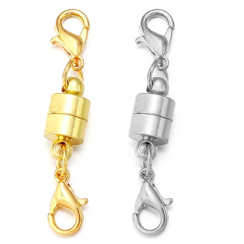 5Sets/Lot Magnetic Clasps With Lobster Clasps For Jewelry Making DIY Bracelet Necklace Magnet Clasp Connector Buckle Fasteners