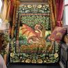 1pc Medieval Gothic Fantasy Dragon blanket, al season lightweigh Poster blanket home office outdoor nap multifunc Poster blanketional blanket