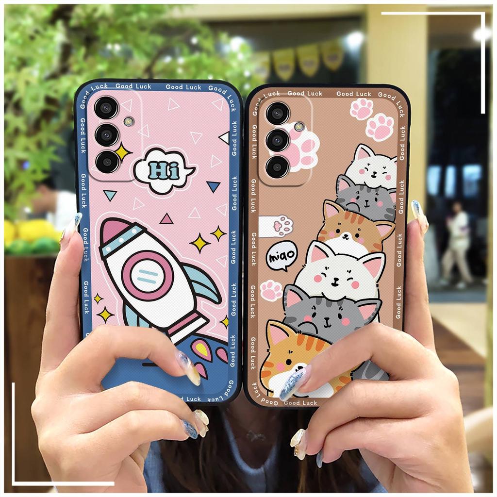 Fashion Design Protective Phone Case For Samsung Galaxy F13/M13 India/SM-E135F/SM-M135FU Graffiti Durable Shockproof TPU