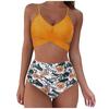 Women's Summer Sexy Solid Color Split Two-Piece  Bikini Swimsuit