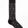 SOCKS APPEAL Pink Heart Mid Calf 30d Black
