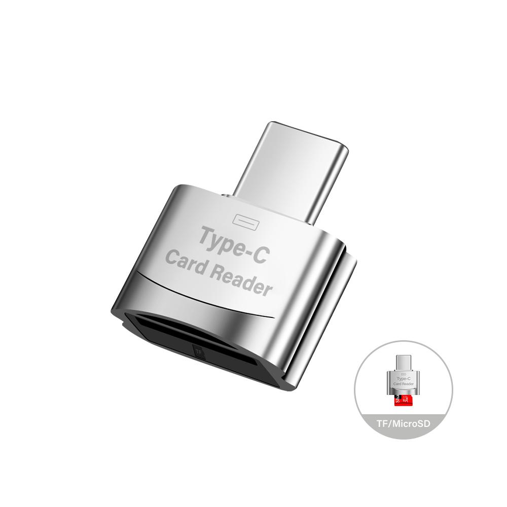 Compatible Type C Usb Tf Card Reader Type C Usb Adapter / Tf Card Reader for Android Mobile and
