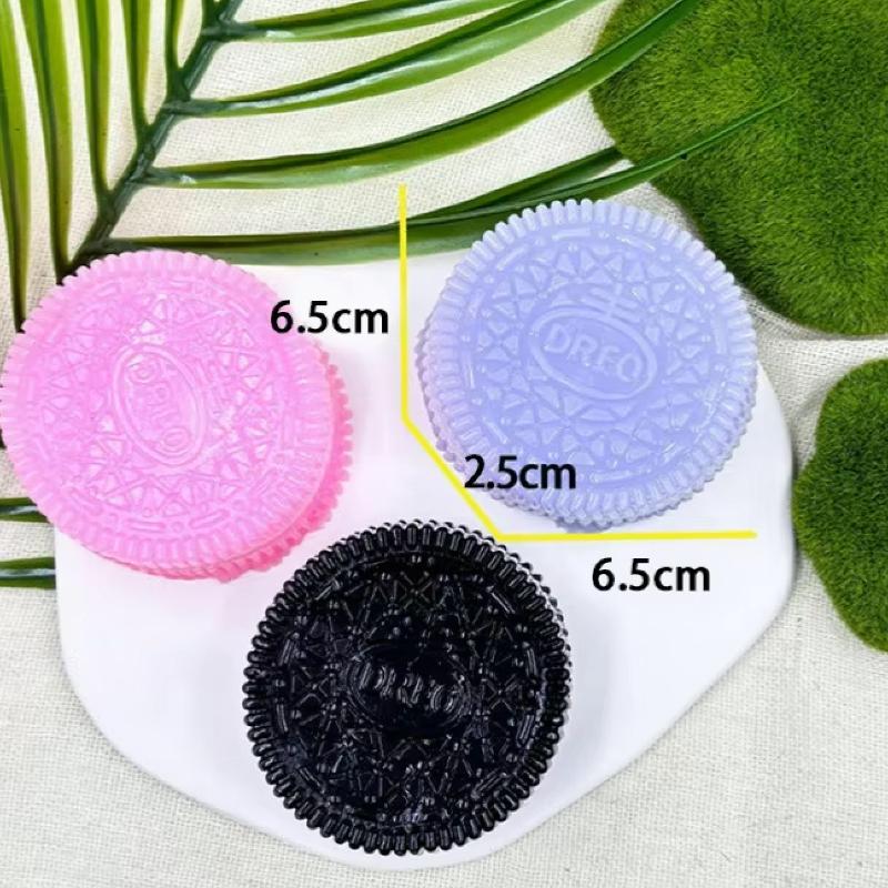 Soft Hand-Made Silicone Biscuits Shape Decompression Toys Slow Rising Pinch Decompression Vent Toys Holiday Gifts Creative New