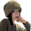 Fashionable and Versatile Big Head Wool Hat Korean Retro Casual Warm Hat Windproof Ear Protection Knit Hat