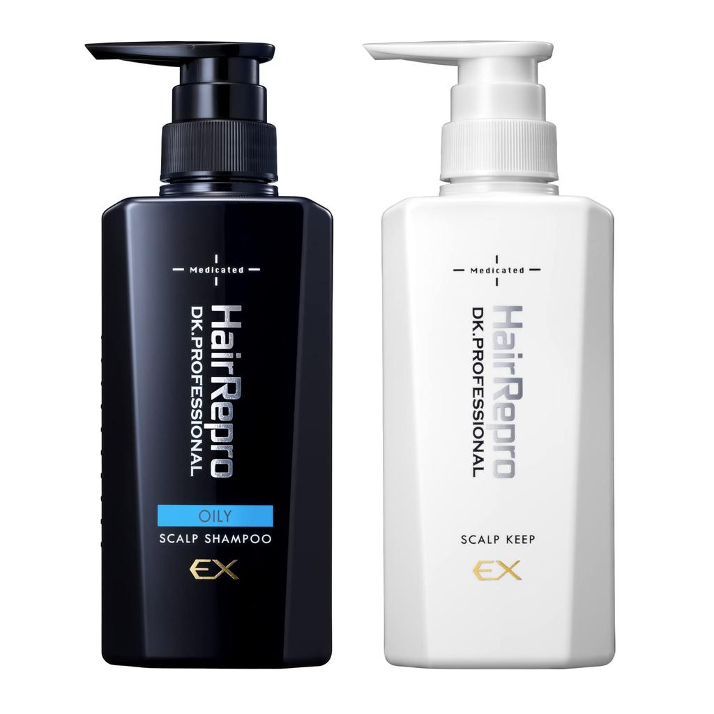 Aderans Hair Repro Medicated Scalp Shampoo EX a Made In for Normal and Dry and Amino and (Normal & Dry), Quasi-drug, Japan, 370mL, Skin, Men's Scalp,