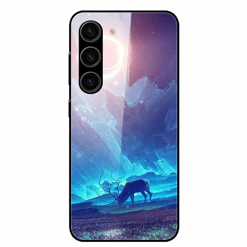 For Samsung Galaxy S25 Plus Case Tempered Glass Hard Phone Cover for Samsung S25 Ultra 5G Back Cases for GalaxyS25 S 25 S25Plus