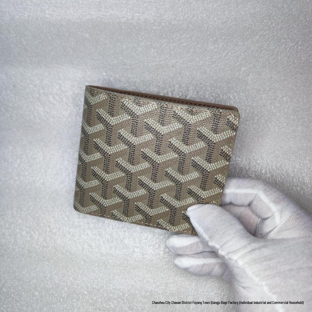 2025 Trendy Dogtooth Wallet: Goyard Style, Multi-Card Slots, Versatile European & American Fashion Accessory.