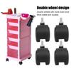 4pcs Swivel Caster Wheels 360 Degree Rolling Uniform Force Double Wheel Design Caster Wheels for Desks Cabinets Shelves