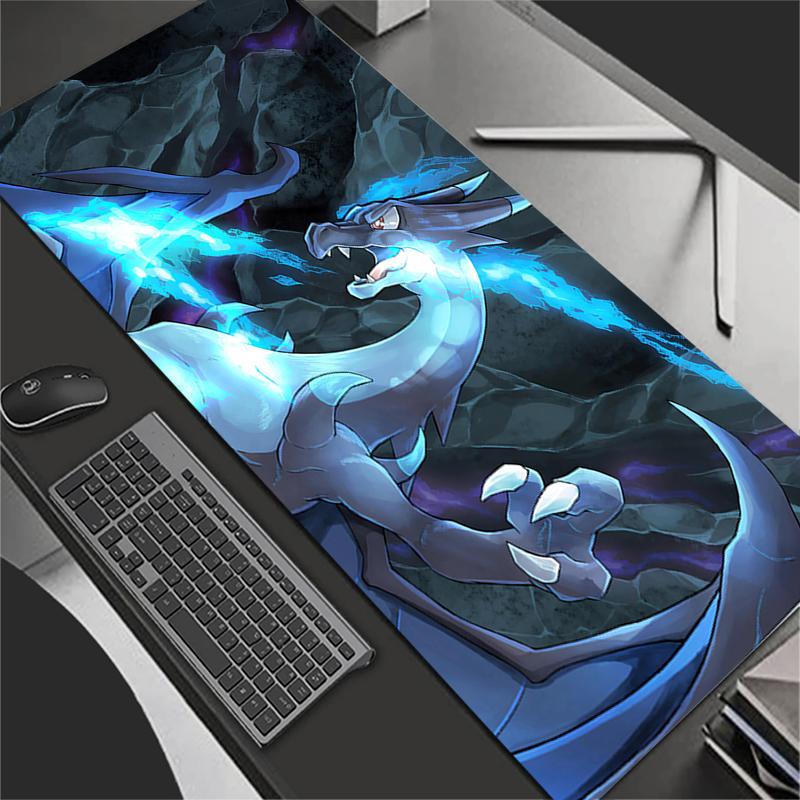 Kawaii Mouse Pad Anime xxl Cute Girl Gabinete Gamer Computer Desk Mat Keyboard Gaming Accessories PPokemons Charizard Mousepad