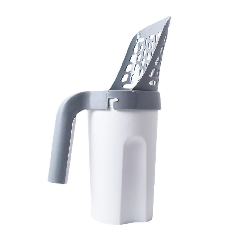 Cross-Border Cat Litter Scoop with Garbage Bag Set - Detachable Pet Cleaning Tool