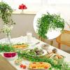 Scary Holiday Table Centerpiece 1.8M Artificial Ivy Vines, Halloween Garland Hanging Plastic Leaves Vine, UV Resistant Multicolored Seasonal